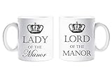 Lord of the Manor und Lady of the Manor-Tasse Lustige Tasse als Geschenk für Paare
