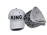 KING & QUEEN BASEBALL CAPS (KING & QUEEN, Weiß)
