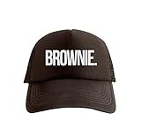 Brownie Cool Swag Hip Hop Druck Trucker Hut Kappe Schwarz
