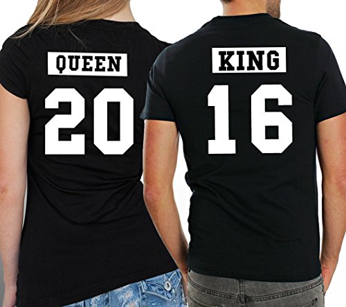 King and Queen T Shirt Logo