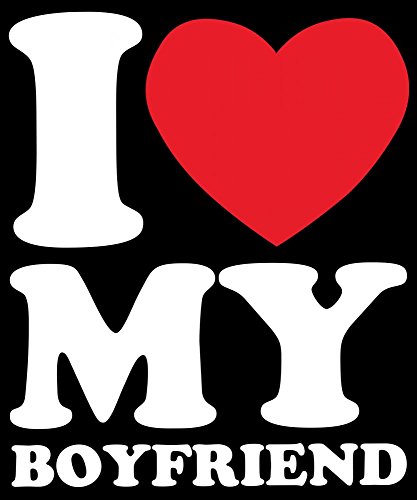 -- I love my boyfriend -- Girls Kapuzenpullover Farbe Schwarz, Größe XL -