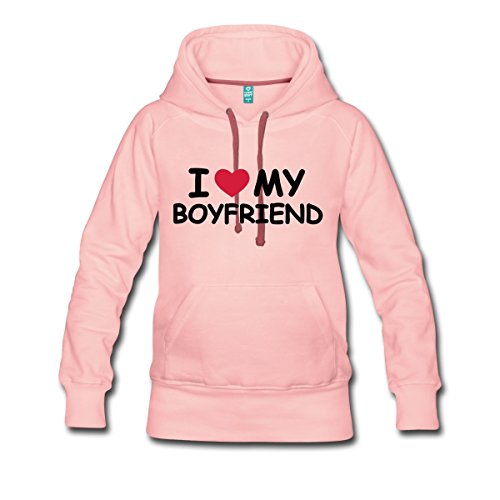 Love Boyfriend Statement Frauen Premium Kapuzenpullover von Spreadshirt® -