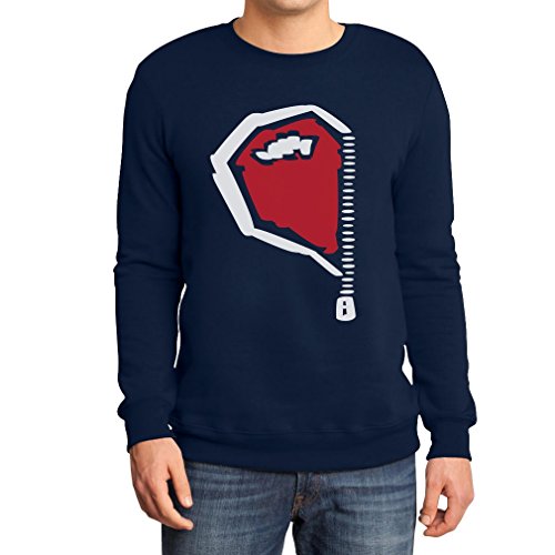 Paarmotiv Herz mit Reißverschluss Süß für Valentinstag Sweatshirt XX-Large Marineblau -