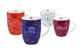 Könitz 11 5 000 0529 Kaffeebecher Royal Family, 4-teilig Set -