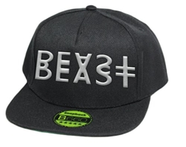Beast, Snapback Cap, 5 Panel / Pureblack -