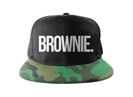 Brownie Tarnung Cool Swag Hip Hop Druck Snapback Hut Kappe Camo -