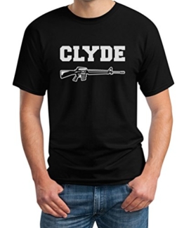 Pärchen Geschenke Bonnie und Clyde T-Shirt | Damen & Herren | Partner Verliebte Valentinstag Schwarz X-Large T-Shirt -