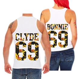 Partner Trägershirt Bonnie & Clyde Summer (mit Rückendruck) -