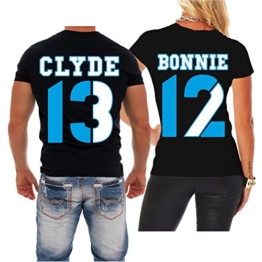 Partnershirt Bonnie & Clyde 13 12 (mit Rückendruck) -