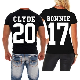 Partnershirt BONNIE & CLYDE 2017 (mit Rückendruck) -
